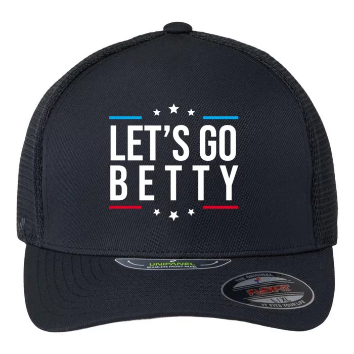 Lets Go Betty Flexfit Unipanel Trucker Cap