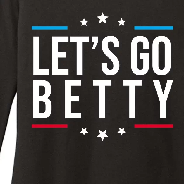 Lets Go Betty Womens CVC Long Sleeve Shirt