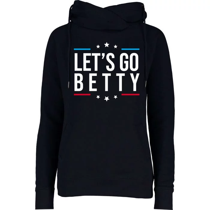 Lets Go Betty Womens Funnel Neck Pullover Hood