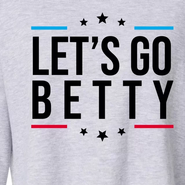 Lets Go Betty Cropped Pullover Crew