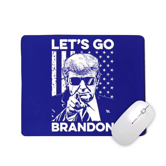 LetS Go Brandon Pro Trump 2024 Flag Anti Joe Biden Funny Gift Mousepad