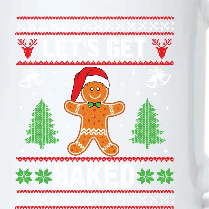 Let's Get Baked Gingerbread Ugly Christmas Biscuit Team Cute Gift Black Color Changing Mug