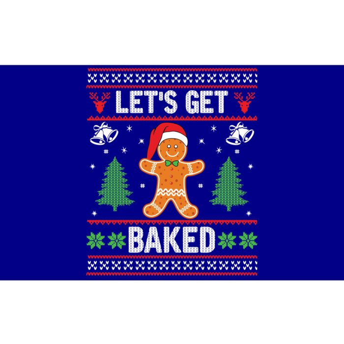 Let's Get Baked Gingerbread Ugly Christmas Biscuit Team Cute Gift Bumper Sticker