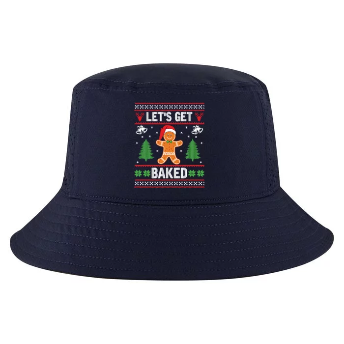 Let's Get Baked Gingerbread Ugly Christmas Biscuit Team Cute Gift Cool Comfort Performance Bucket Hat