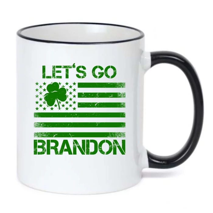 Let's Go Brandon USA St Patrick's Day Black Color Changing Mug