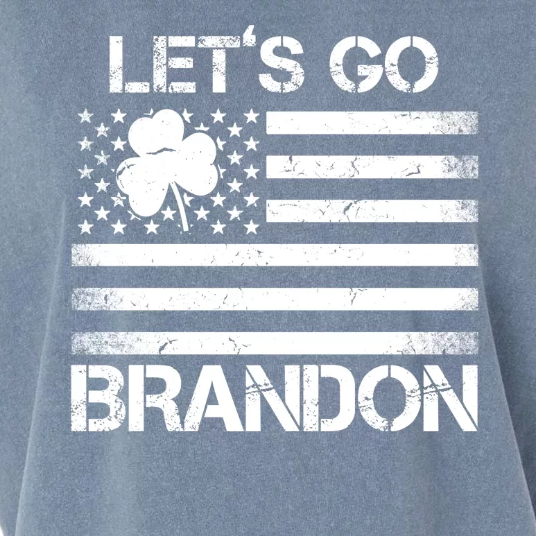 Let's Go Brandon USA St Patrick's Day Garment-Dyed Women's Muscle Tee