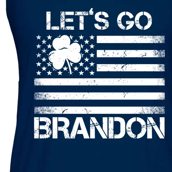 Let's Go Brandon USA St Patrick's Day Ladies Essential Flowy Tank