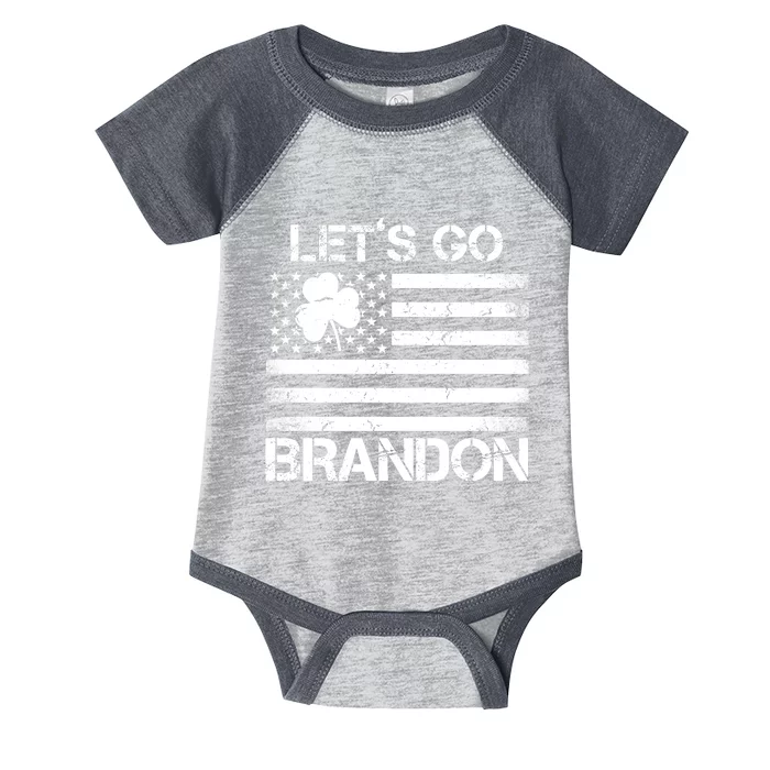 Let's Go Brandon USA St Patrick's Day Infant Baby Jersey Bodysuit