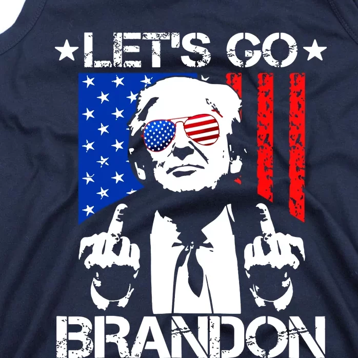 Lets Go Brandon Pro Trump 2024 Flag Anti Joe Biden Tank Top