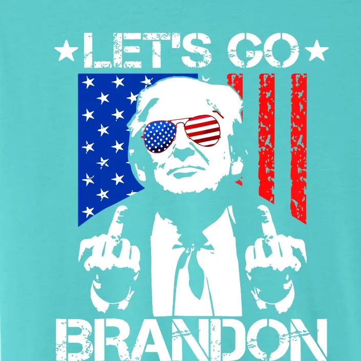 Lets Go Brandon Pro Trump 2024 Flag Anti Joe Biden ChromaSoft Performance T-Shirt