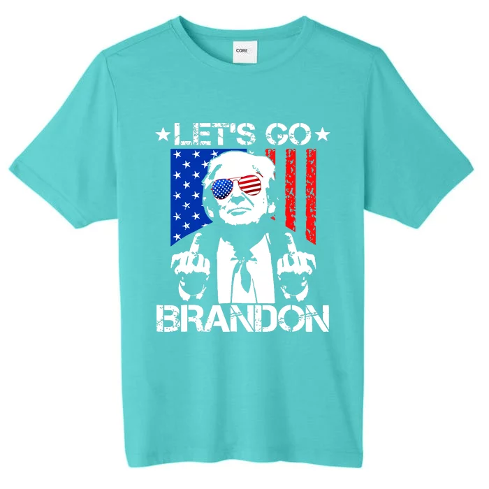 Lets Go Brandon Pro Trump 2024 Flag Anti Joe Biden ChromaSoft Performance T-Shirt