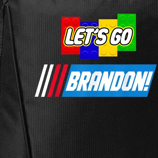 Let's Go Brandon Racing Biden Chant Spoof Logo City Backpack