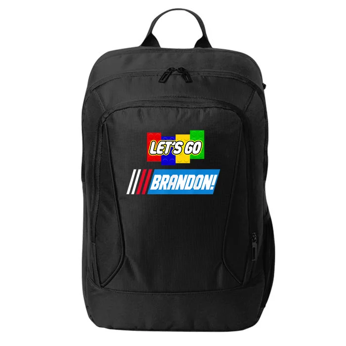 Let's Go Brandon Racing Biden Chant Spoof Logo City Backpack