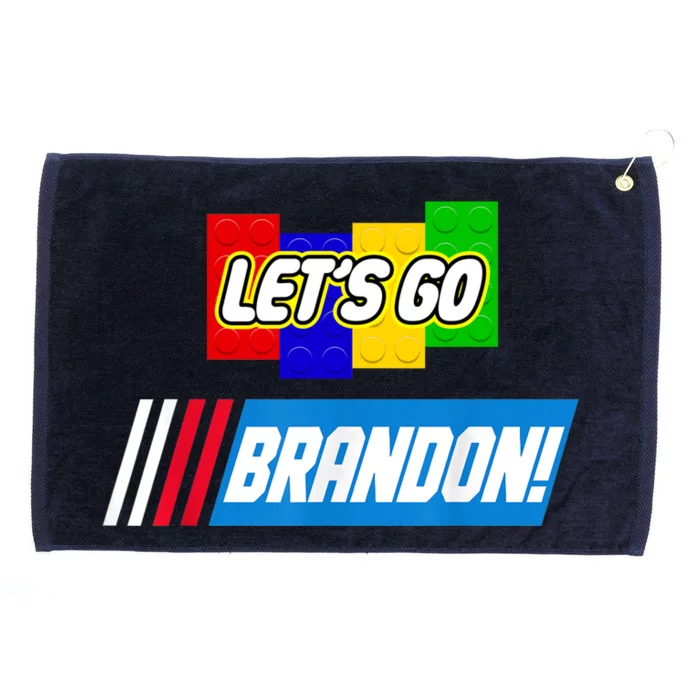 Let's Go Brandon Racing Biden Chant Spoof Logo Grommeted Golf Towel