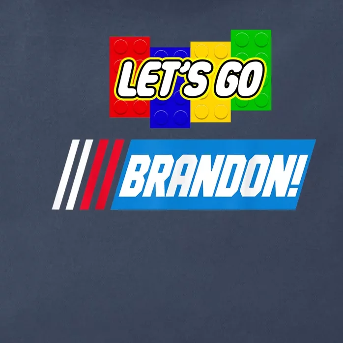 Let's Go Brandon Racing Biden Chant Spoof Logo Zip Tote Bag