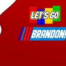 Let's Go Brandon Racing Biden Chant Spoof Logo Tree Ornament