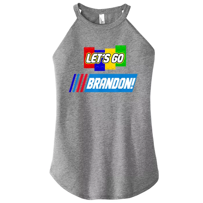 Let's Go Brandon Racing Biden Chant Spoof Logo Women’s Perfect Tri Rocker Tank