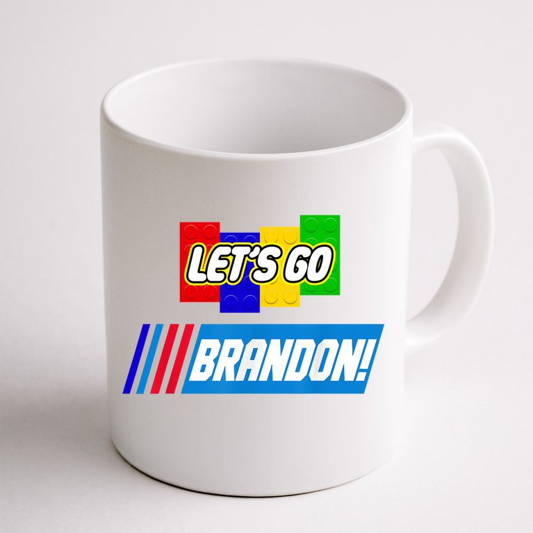 Let's Go Brandon Racing Biden Chant Spoof Logo Coffee Mug