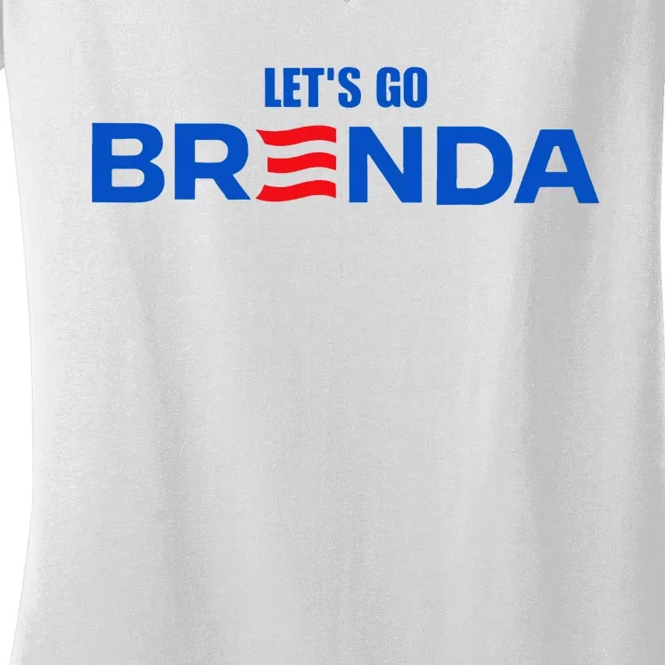 LetS Go Brenda Kamala 2024 Women's V-Neck T-Shirt