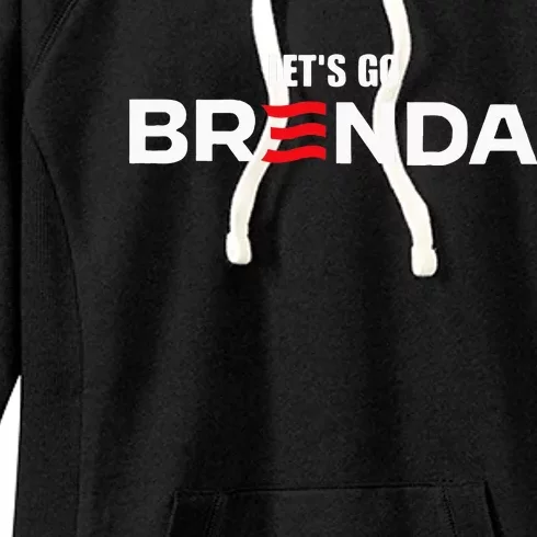 LetS Go Brenda Us Flag Women's Fleece Hoodie