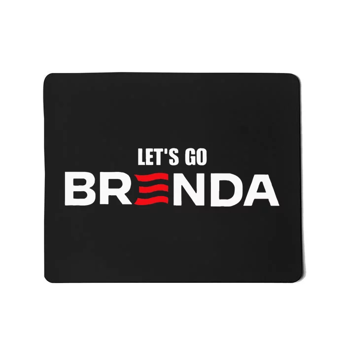 LetS Go Brenda Us Flag Mousepad