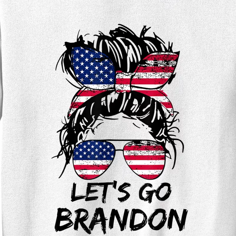 Lets Go Brandon Messy Bun T-shirt, Let's Go Brandon Shirt, Funny Anti  Biden Shir