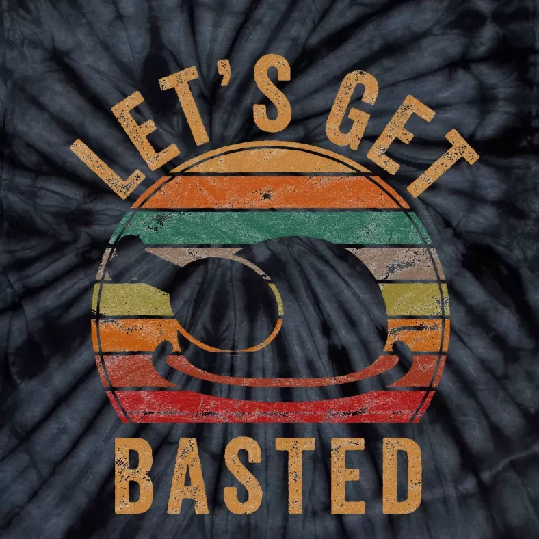 LetS Get Basted Thanksgiving Leg Turkey Day Tie-Dye T-Shirt