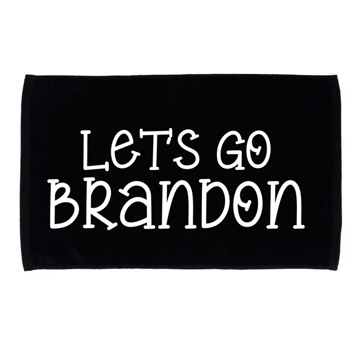 Let's Go Brandon Simple Text Microfiber Hand Towel