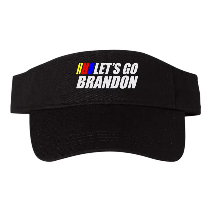 Let's Go Brandon FJB Racing Logo Valucap Bio-Washed Visor