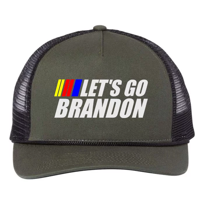 Let's Go Brandon FJB Racing Logo Retro Rope Trucker Hat Cap