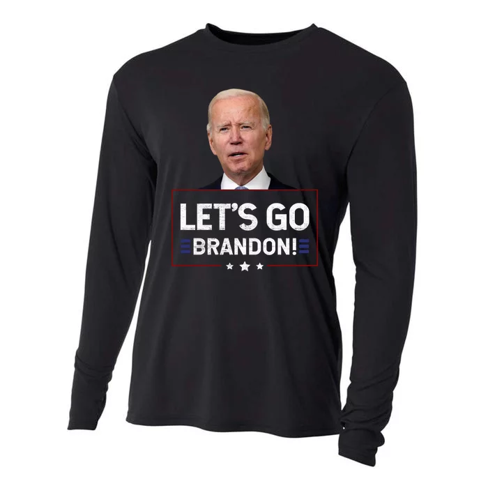 Let's Go Brandon, Joe Biden Chant, Anti Biden, Impeach Biden Cooling Performance Long Sleeve Crew