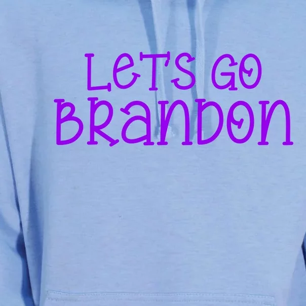 Let's Go Brandon Simple Purple Text Unisex Surf Hoodie