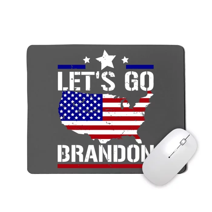 Let's Go Brandon USA Country Flag LGB FJB Mousepad