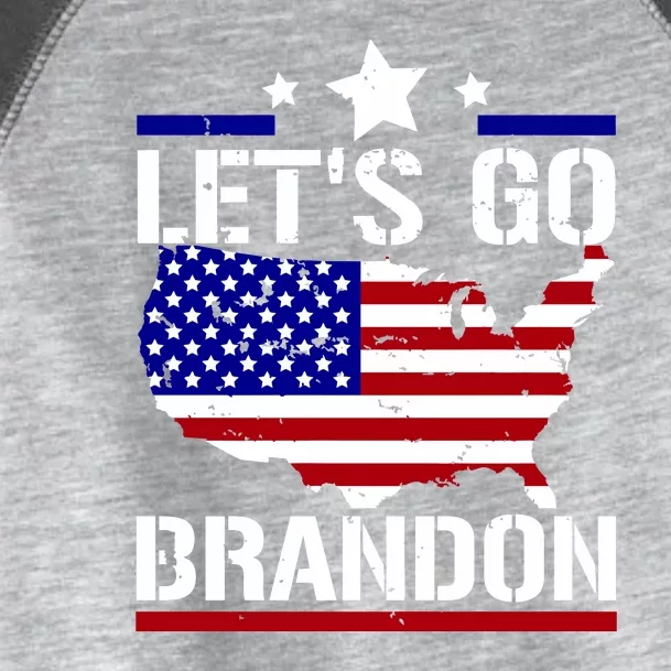 Let's Go Brandon USA Country Flag LGB FJB Toddler Fine Jersey T-Shirt