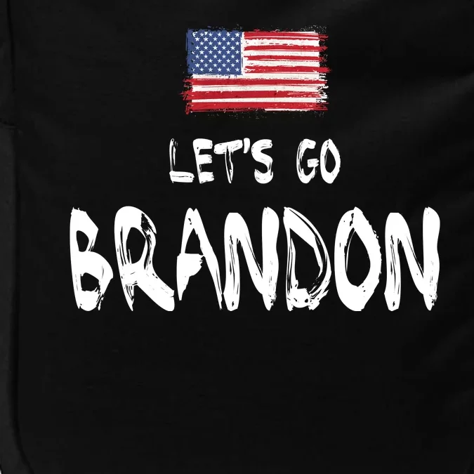 Let's Go Brandon FJB Chant Simple USA Flag Impact Tech Backpack