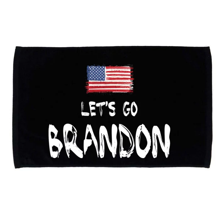 Let's Go Brandon FJB Chant Simple USA Flag Microfiber Hand Towel