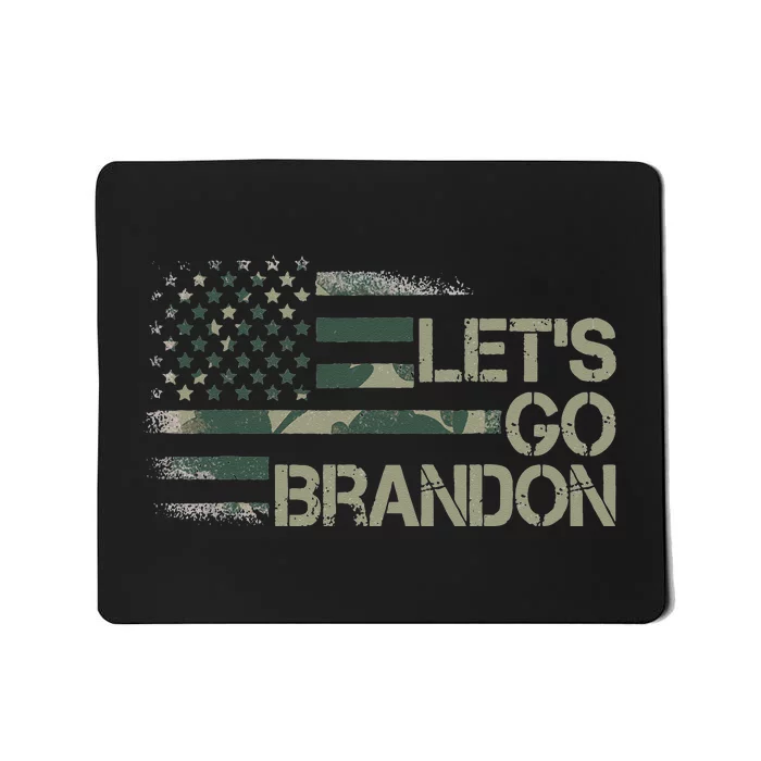 Lets Go Branson Brandon Camouflage US Flag Mousepad