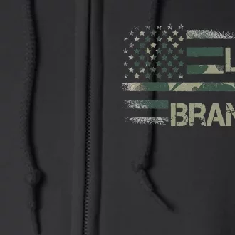 Lets Go Branson Brandon Camouflage US Flag Full Zip Hoodie