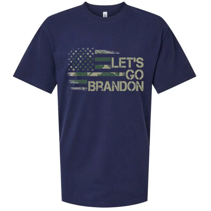 Lets Go Branson Brandon Camouflage US Flag Sueded Cloud Jersey T-Shirt