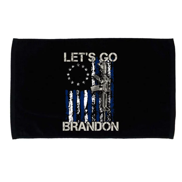 LetS Go Brandon Gun American Flag Patriots Microfiber Hand Towel