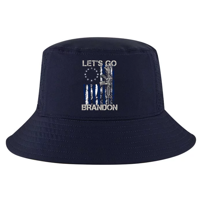 LetS Go Brandon Gun American Flag Patriots Cool Comfort Performance Bucket Hat