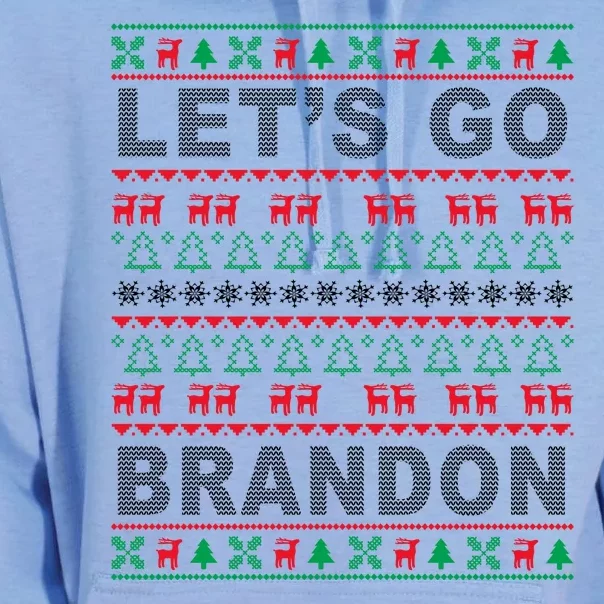 Let's Go Brandon Ugly Christmas Sweater FJB Anti Biden Unisex Surf Hoodie