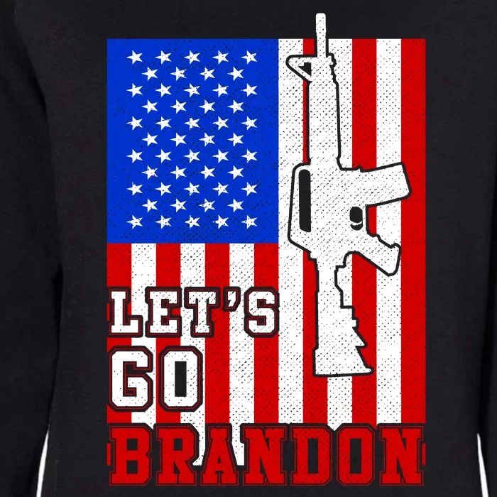 Let's Go Brandon USA Army Flag LGB FJB Womens California Wash Sweatshirt