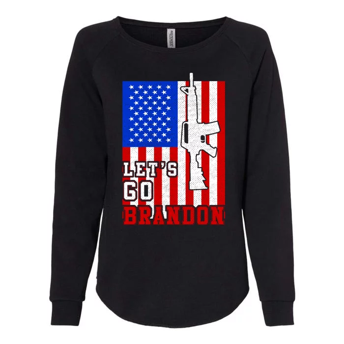 Let's Go Brandon USA Army Flag LGB FJB Womens California Wash Sweatshirt