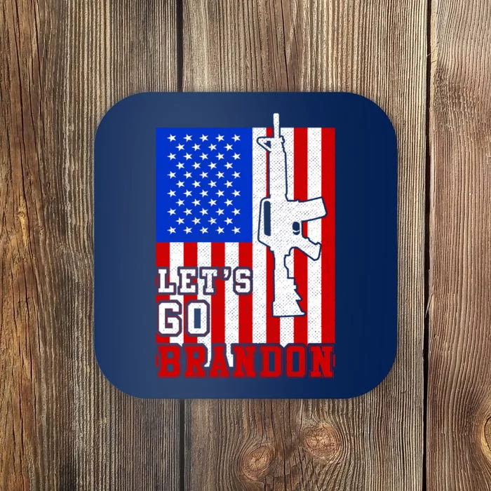 Let's Go Brandon USA Army Flag LGB FJB Coaster