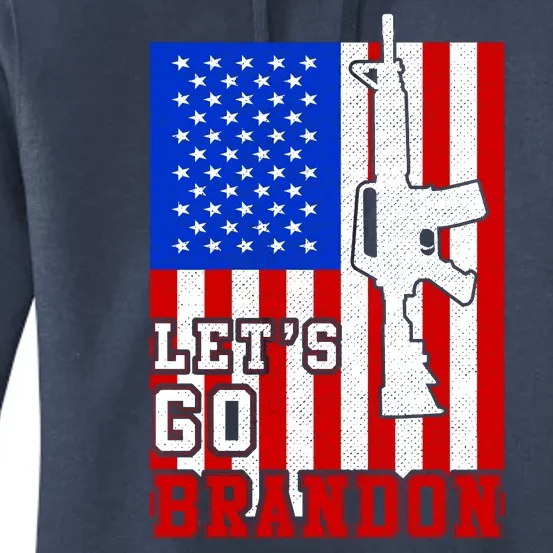 Let's Go Brandon USA Army Flag LGB FJB Women's Pullover Hoodie