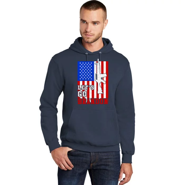 Let's Go Brandon USA Army Flag LGB FJB Tall Hoodie