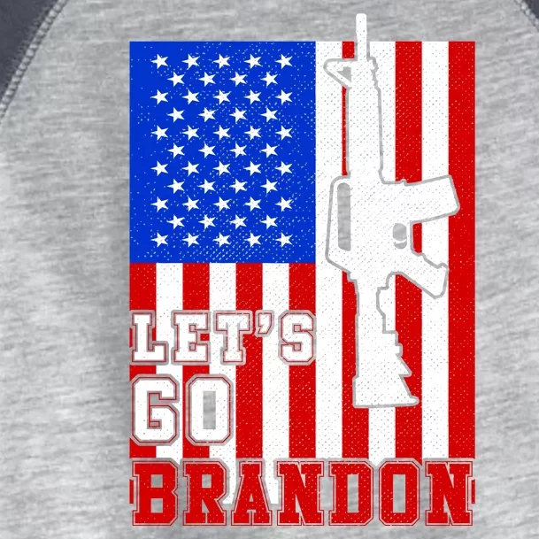 Let's Go Brandon USA Army Flag LGB FJB Toddler Fine Jersey T-Shirt