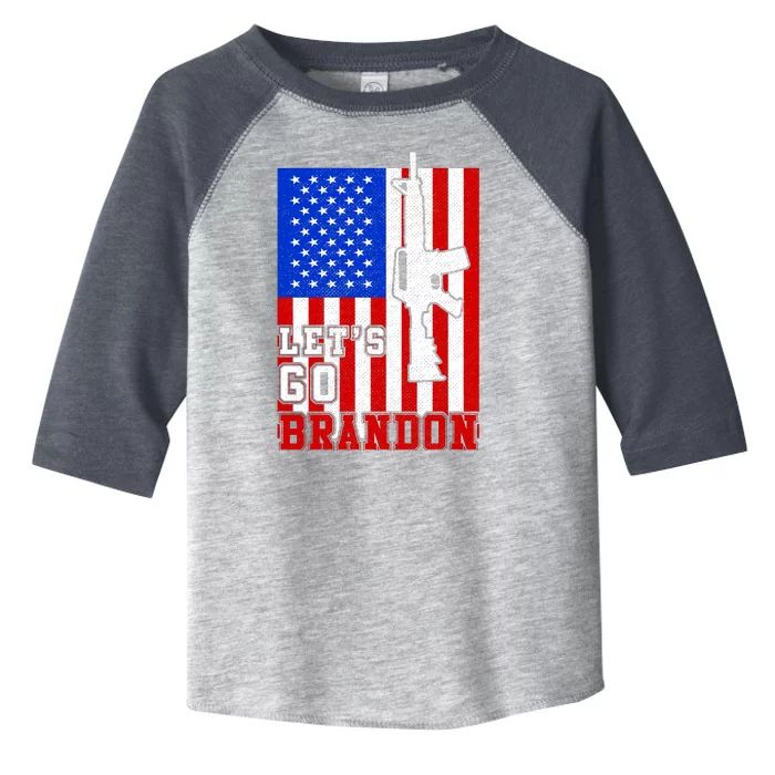 Let's Go Brandon USA Army Flag LGB FJB Toddler Fine Jersey T-Shirt