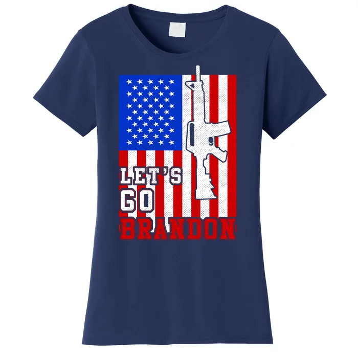 Let's Go Brandon USA Army Flag LGB FJB Women's T-Shirt